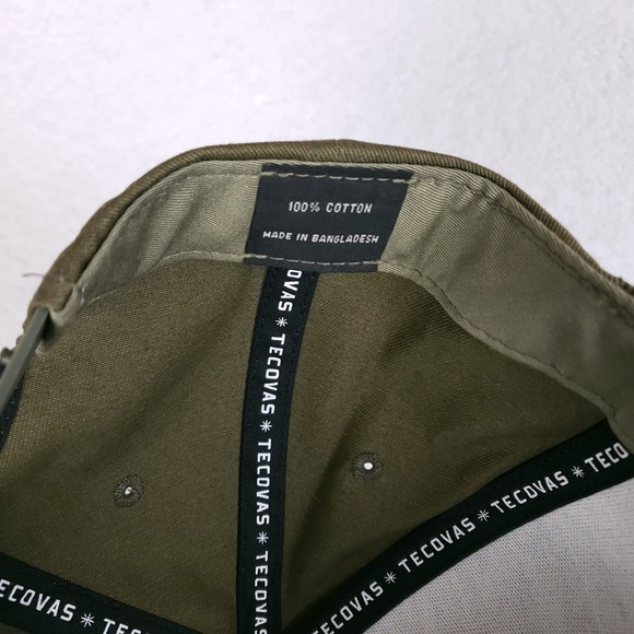 Tecovas Snapback Hat OSFA Embroidered Logo Patch Olive Green Western Gorpcore - Picture 11 of 11